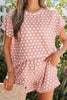 Green Polka Dot Print Short Set by Wild and Free Boutique