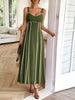 Contrast Wide Strap Midi Cami Dress by Wild and Free Boutique
