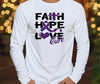 Faith, Hope, Love – White by Carolina Country Bling
