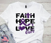 Faith, Hope, Love – White by Carolina Country Bling