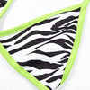 Fashion Bikini Set Bikinis Stripes Lace Up String Two-Piece Swimsuit Mini Bikini Swimwear Padded Two Piece Triangle Bikini Set Summer Breathable Beach Swimsuits For Women by Stevvex