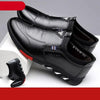 Fashion Black Men's Popular Casual Flat Shoes Outdoor Soft Soled Travel Sneakers Leather Business Non Slip Breathable Sneakers Loafers Comfort Walking Shoes For Business Work Office by Stevvex