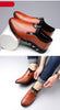 Fashion Black Men's Popular Casual Flat Shoes Outdoor Soft Soled Travel Sneakers Leather Business Non Slip Breathable Sneakers Loafers Comfort Walking Shoes For Business Work Office by Stevvex