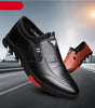 Fashion Black Men's Popular Casual Flat Shoes Outdoor Soft Soled Travel Sneakers Leather Business Non Slip Breathable Sneakers Loafers Comfort Walking Shoes For Business Work Office by Stevvex