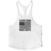 Fashion Bodybuilding Cotton Gym Sleeveless Shirt Men Fitness Vest Modern Singlet Sportswear Workout Tank Top Gym Mens Back Tank Top Vest Muscle Fashion Stringer Clothing Bodybuilding Singlets Fitness Workout Sleeveless Sports Shirt by Stevvex