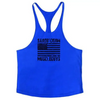 Fashion Bodybuilding Cotton Gym Sleeveless Shirt Men Fitness Vest Modern Singlet Sportswear Workout Tank Top Gym Mens Back Tank Top Vest Muscle Fashion Stringer Clothing Bodybuilding Singlets Fitness Workout Sleeveless Sports Shirt by Stevvex