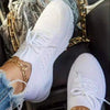 Fashion Breathable Lace Up Platform Sneakers Women Summer Flat Mesh Sports Shoes Woman Running Shoes Walking Sneakers For Women Lace Up Lightweight Tennis Shoes by Stevvex