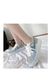 Fashion Flats Womans Sneakers Casual Breathable Vulcanized Shoes Lace Up Woman Comfort Walking White Round Head Platform Casual Sports Cute Fashion Walking School Sneakers by Stevvex