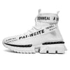 Fashion Flying Woven Sock Mens High Top Sneakers Men Non-slip Shoes Casual Shoes Running Modern Shoes Non Slip Athletic Tennis Walking Type Sneakers Hip Hop Style by Stevvex