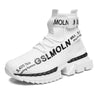 Fashion Flying Woven Sock Mens High Top Sneakers Men Non-slip Shoes Casual Shoes Running Modern Shoes Non Slip Athletic Tennis Walking Type Sneakers Hip Hop Style by Stevvex