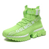 Fashion Flying Woven Sock Mens High Top Sneakers Men Non-slip Shoes Casual Shoes Running Modern Shoes Non Slip Athletic Tennis Walking Type Sneakers Hip Hop Style by Stevvex