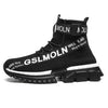 Fashion Flying Woven Sock Mens High Top Sneakers Men Non-slip Shoes Casual Shoes Running Modern Shoes Non Slip Athletic Tennis Walking Type Sneakers Hip Hop Style by Stevvex