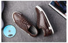 Fashion Leather Mens Shoes Soft High Quality Mens Casual Shoes Flat Footwear Classic Black White Men Fashion Walking Shoes Comfortable Modern Design by Stevvex