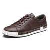 Fashion Leather Mens Shoes Soft High Quality Mens Casual Shoes Flat Footwear Classic Black White Men Fashion Walking Shoes Comfortable Modern Design by Stevvex