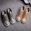 Fashion Leather Mens Shoes Soft High Quality Mens Casual Shoes Flat Footwear Classic Black White Men Fashion Walking Shoes Comfortable Modern Design by Stevvex