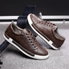 Fashion Leather Mens Shoes Soft High Quality Mens Casual Shoes Flat Footwear Classic Black White Men Fashion Walking Shoes Comfortable Modern Design by Stevvex