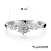 Fashion Luxury 925 Sterling Silver Snowflake Ring  - 2021 Trending Fashion Jewelry for women Wedding Band Ring Promise Love Engagement Rings