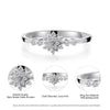 Fashion Luxury 925 Sterling Silver Snowflake Ring  - 2021 Trending Fashion Jewelry for women Wedding Band Ring Promise Love Engagement Rings