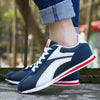 Fashion Men Sport Breathable Running Sneakers Casual Breathable Walking Shoes Sport Athletic Blue White Sneakers Gym Tennis Slip On Walking Outdoor Workout Sneakers by Stevvex