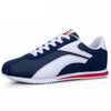 Fashion Men Sport Breathable Running Sneakers Casual Breathable Walking Shoes Sport Athletic Blue White Sneakers Gym Tennis Slip On Walking Outdoor Workout Sneakers by Stevvex