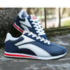 Fashion Men Sport Breathable Running Sneakers Casual Breathable Walking Shoes Sport Athletic Blue White Sneakers Gym Tennis Slip On Walking Outdoor Workout Sneakers by Stevvex