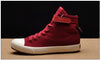Fashion New Mens Light Breathable Canvas Casual Black White High Top Solid Color Sneakers Shoes Vulcanized Mens Sports Walking Jogging Non Slip Athletic Sneakers by Stevvex