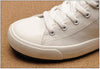 Fashion New Mens Light Breathable Canvas Casual Black White High Top Solid Color Sneakers Shoes Vulcanized Mens Sports Walking Jogging Non Slip Athletic Sneakers by Stevvex
