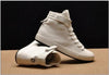 Fashion New Mens Light Breathable Canvas Casual Black White High Top Solid Color Sneakers Shoes Vulcanized Mens Sports Walking Jogging Non Slip Athletic Sneakers by Stevvex