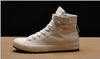 Fashion New Mens Light Breathable Canvas Casual Black White High Top Solid Color Sneakers Shoes Vulcanized Mens Sports Walking Jogging Non Slip Athletic Sneakers by Stevvex