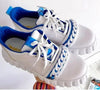 Fashion Spring New Purple Shoes Platform Sneakers Women Tenis Casual Shoes Lightweight Comfortable Vulcanize Shoes Luxury Fashion Womens Leather Sneakers by Stevvex
