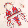 Fashion Swimwear Women Bikini Sets Women Lace Up Two Piece String Bikinis Beach Swimsuit Triangle Bathing Suit Side Tie Swimwear String Swimming Suit For Women Bathing Suit Micro Halter String Triangle Bikini by Stevvex