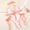Fashion Swimwear Women Bikini Sets Women Lace Up Two Piece String Bikinis Beach Swimsuit Triangle Bathing Suit Side Tie Swimwear String Swimming Suit For Women Bathing Suit Micro Halter String Triangle Bikini by Stevvex