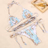 Fashion Swimwear Women Bikini Sets Women Lace Up Two Piece String Bikinis Beach Swimsuit Triangle Bathing Suit Side Tie Swimwear String Swimming Suit For Women Bathing Suit Micro Halter String Triangle Bikini by Stevvex