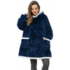Fashion Winter Oversized Hoodie Women Sweatshirt Hooded Bathrobe Coats Blanket With Sleeves Fleece Christmas TV Blanket Warm Blank Flannel Hoodie Cozy Plush Blanket Hooded Blanket Design Hoodie For Men Women by Stevvex