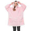 Fashion Winter Oversized Hoodie Women Sweatshirt Hooded Bathrobe Coats Blanket With Sleeves Fleece Christmas TV Blanket Warm Blank Flannel Hoodie Cozy Plush Blanket Hooded Blanket Design Hoodie For Men Women by Stevvex