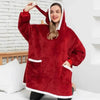 Fashion Winter Oversized Hoodies Sweatshirt Women Men Pullover Giant TV Blanket Hoodie Super Long Blanket With Sleeves Super Long Flannel Blanket with Sleeves Winter Hoodie for Women Men Giant Fleece Pullover Oversized Hoodie by Stevvex