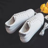 Fashion Women's Vulcanize White Shoes Spring New Casual Classic Leather Women Casual White Sneakers Casual Sports Flat Low Top Sneaker Lace-up Classic Shoes by Stevvex