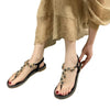 Fashion Women Sandals Luxury Design Beach Sandals Platform Ladies Shoes Light Breathable Rhinestone Sandals Women's Flat Sandals Flip Flop Jeweled Sandals by Stevvex