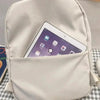 Fashionable Backpack And School Bag For Teenager Girls Stylish Anti Theft Laptop Shoulder Bags Solid Color Travel Backpack by Stevvex
