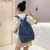 Fashionable Backpack And School Bag For Teenager Girls Stylish Anti Theft Laptop Shoulder Bags Solid Color Travel Backpack by Stevvex