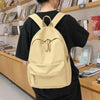 Fashionable Backpack And School Bag For Teenager Girls Stylish Anti Theft Laptop Shoulder Bags Solid Color Travel Backpack by Stevvex