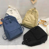 Fashionable Backpack And School Bag For Teenager Girls Stylish Anti Theft Laptop Shoulder Bags Solid Color Travel Backpack by Stevvex