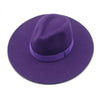 Fashionable Fedora Hats Women Wide Brim Dress Caps Women's Fedora Hats Elegant Wide Brim Fedora Hat Wedding Men Hat Warm Retro Style Belt 56-58cm by Stevvex