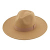 Fashionable Fedora Hats Women Wide Brim Dress Caps Women's Fedora Hats Elegant Wide Brim Fedora Hat Wedding Men Hat Warm Retro Style Belt 56-58cm by Stevvex