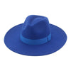 Fashionable Fedora Hats Women Wide Brim Dress Caps Women's Fedora Hats Elegant Wide Brim Fedora Hat Wedding Men Hat Warm Retro Style Belt 56-58cm by Stevvex
