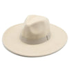 Fashionable Fedora Hats Women Wide Brim Dress Caps Women's Fedora Hats Elegant Wide Brim Fedora Hat Wedding Men Hat Warm Retro Style Belt 56-58cm by Stevvex