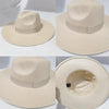 Fashionable Fedora Hats Women Wide Brim Dress Caps Women's Fedora Hats Elegant Wide Brim Fedora Hat Wedding Men Hat Warm Retro Style Belt 56-58cm by Stevvex
