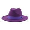 Fashionable Fedora Hats Women Wide Brim Dress Caps Women's Fedora Hats Elegant Wide Brim Fedora Hat Wedding Men Hat Warm Retro Style Belt 56-58cm by Stevvex