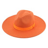 Fashionable Fedora Hats Women Wide Brim Dress Caps Women's Fedora Hats Elegant Wide Brim Fedora Hat Wedding Men Hat Warm Retro Style Belt 56-58cm by Stevvex