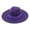 Fashionable Fedora Hats Women Wide Brim Dress Caps Women's Fedora Hats Elegant Wide Brim Fedora Hat Wedding Men Hat Warm Retro Style Belt 56-58cm by Stevvex